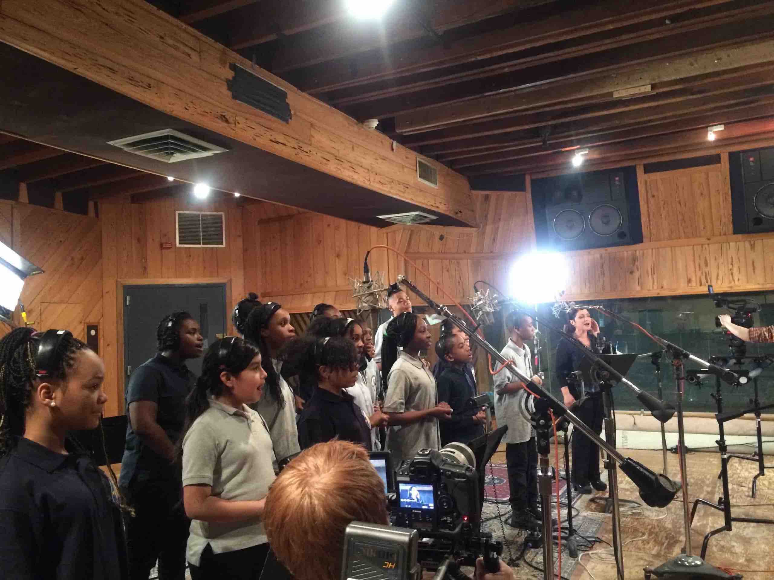 Music education students record in Miami