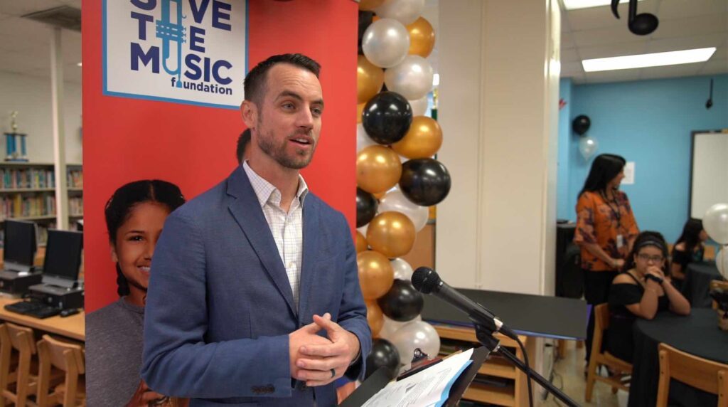 Music education grant celebration in Miami