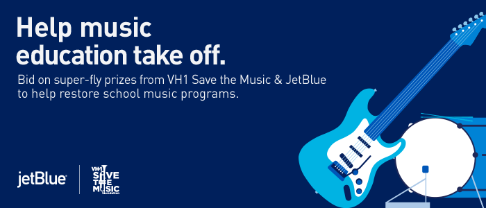Bid to support music in schools with Save The Music + JetBlue!