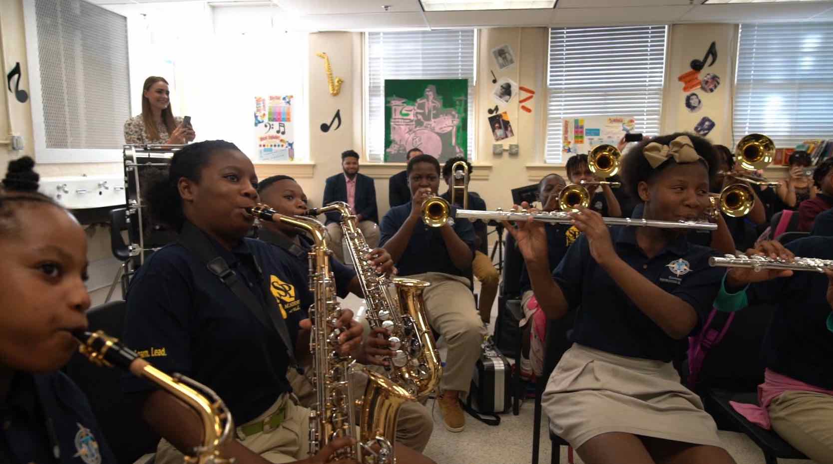 Music education grant celebration in New Orleans