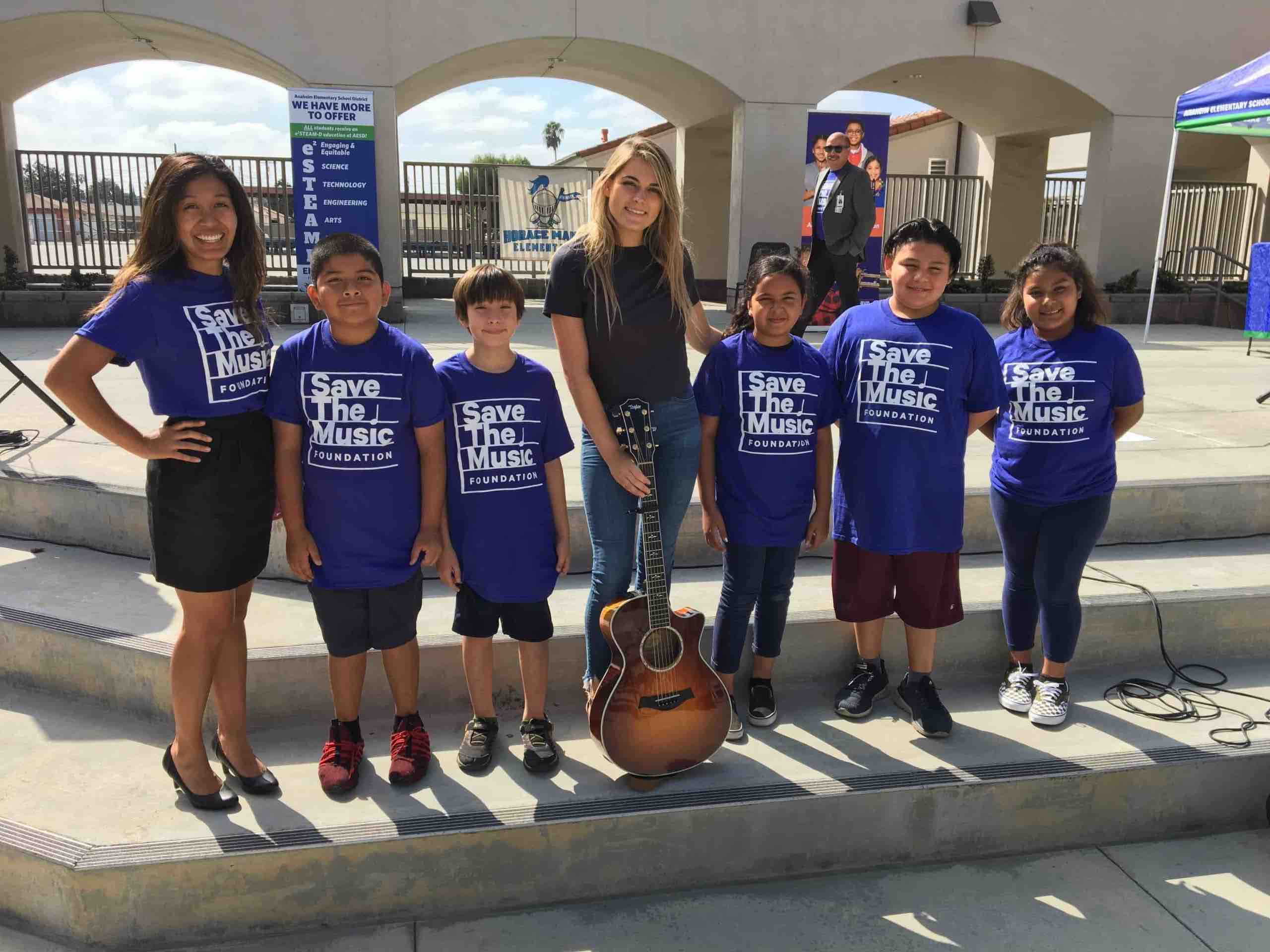 Alana Springsteen celebrates Save The Music education grant