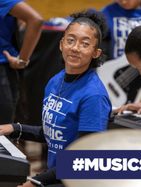 DON’T LET THE MUSIC STOP. HELP US KEEP MUSIC EDUCATION IN SCHOOLS THIS YEAR