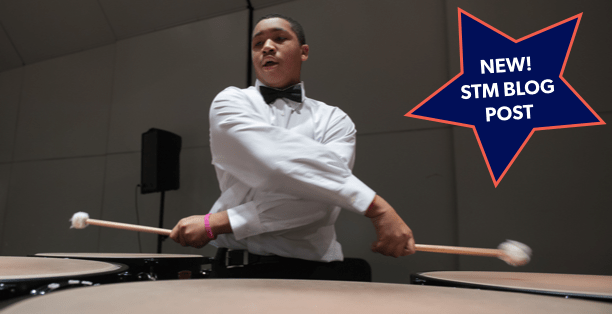 Band Fundraising Ideas blog logo Student playing timpani band fundraising ideas