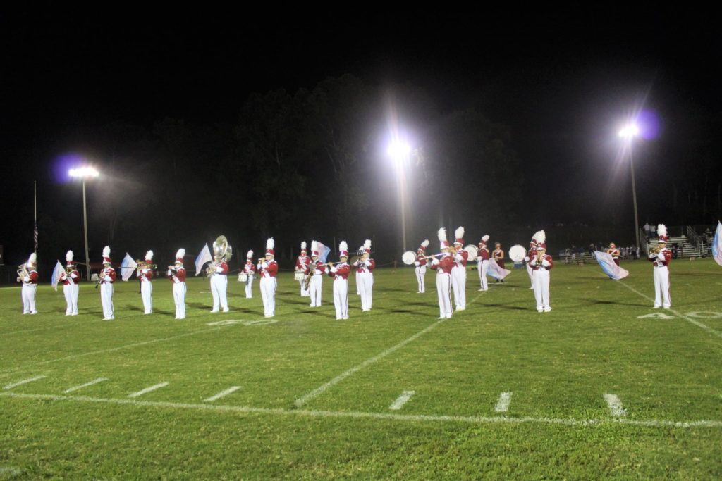 marching band on field